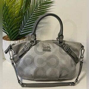 Coach Madison Silver Signature Handbag shoulder bag